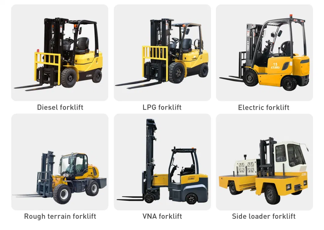 Ltmg Electric LPG Forklift Truck 1.5 Ton 2 Ton 3 Ton 4 Ton 5 Ton 6 Ton 7 Ton 8 Ton 10 Ton Diesel Forklift in Stock